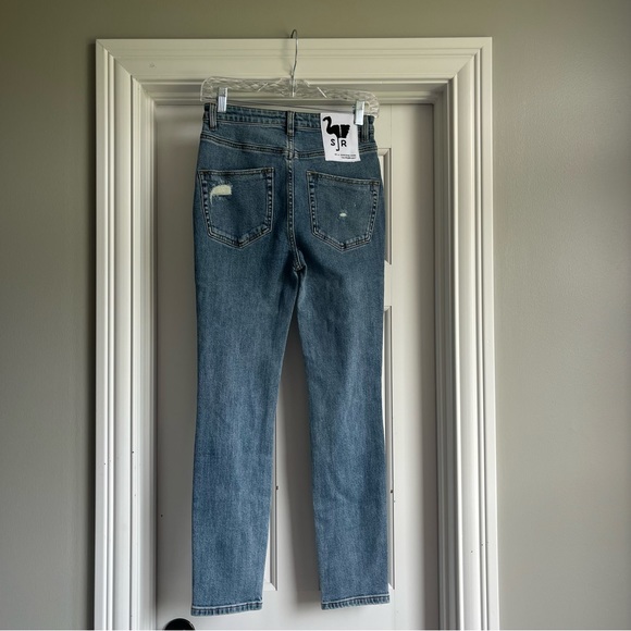 New! Free People x Sandrine Rose distressed high rise skinny Jeans 16032 - Picture 3 of 16